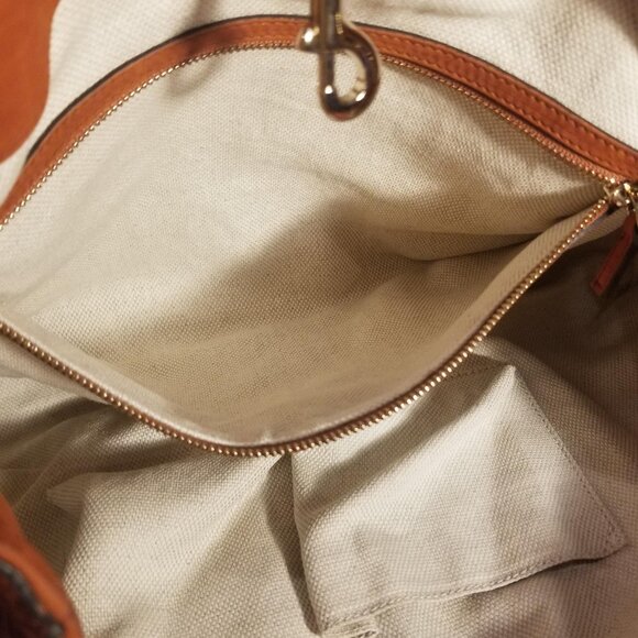 Gucci Soho Large Shoulder Bag in Rust Nubuck Leather - Picture 15 of 16